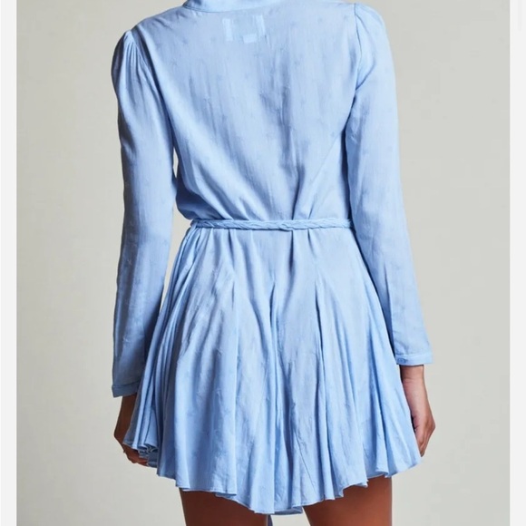 The Shirt Rochelle Behrens Jenica Dress XS Sky Blue NWOT - Picture 7 of 10